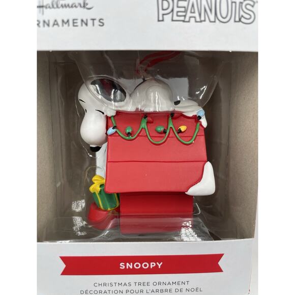 2024 Hallmark Peanuts Snoopy on Dog House Christmas Ornament New In Box - Picture 2 of 8